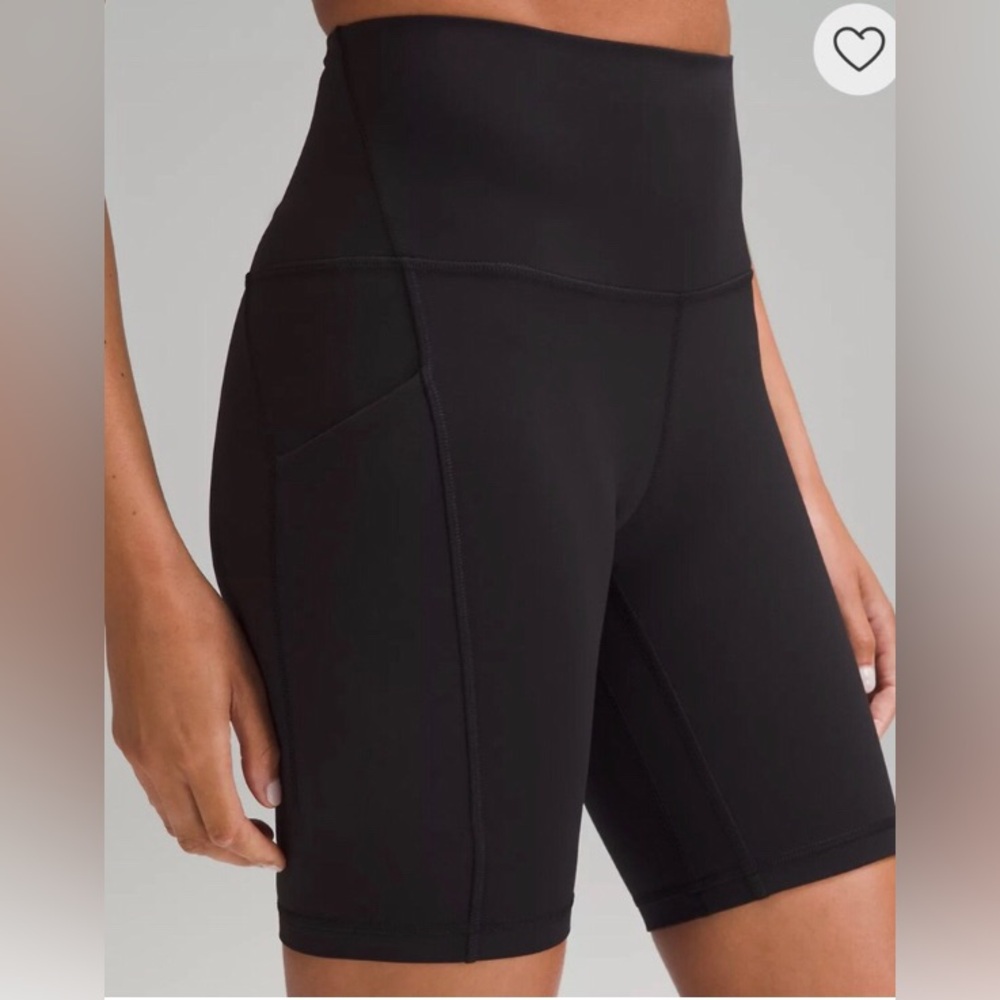 Lululemon Align High Rise 8” Biker Shorts with Pockets 2 Black